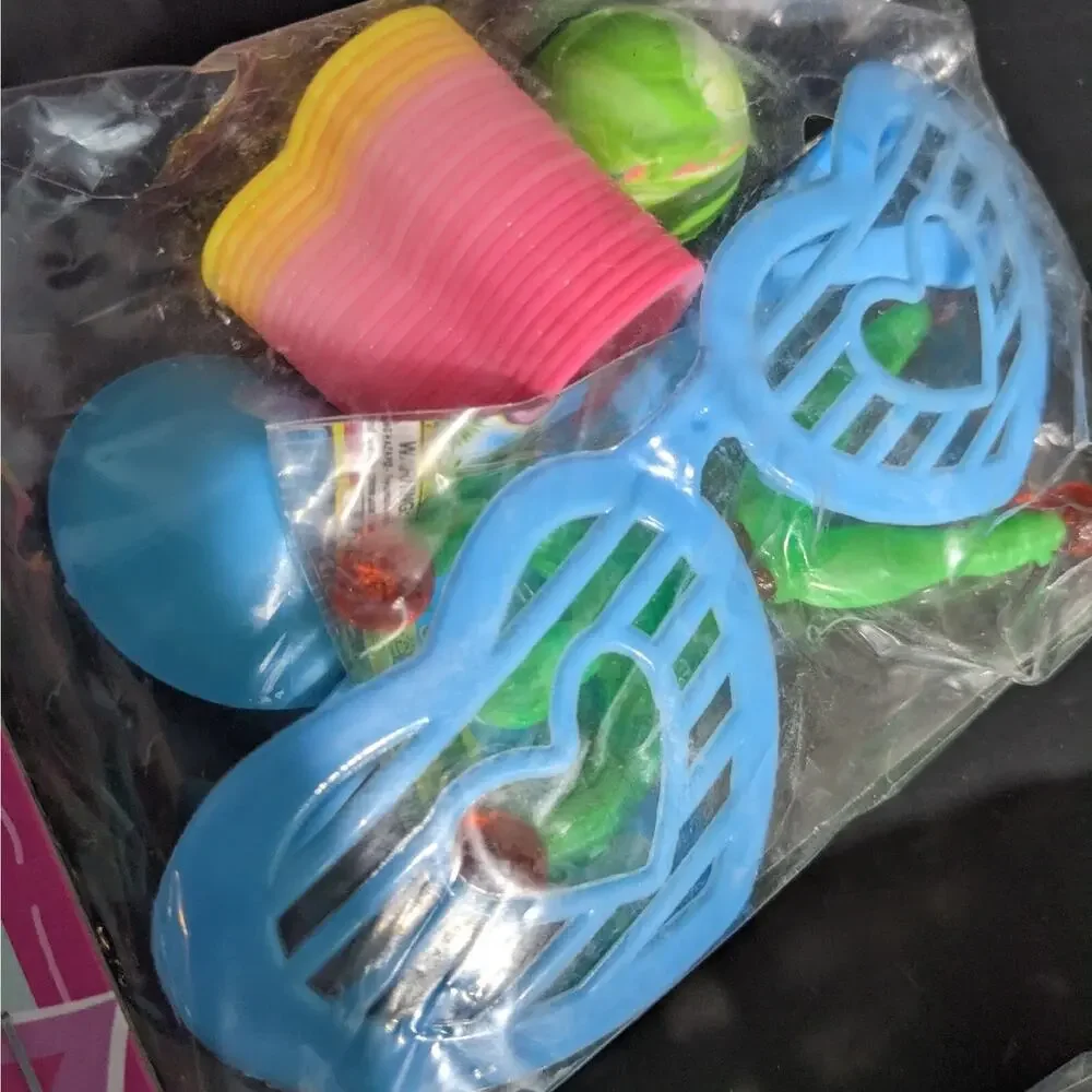 Kids Toys Striped Sunglasses Slinky Ball Top Figure